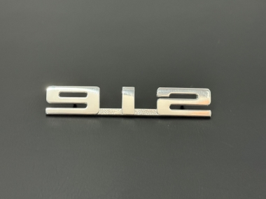 Original Early "912"-Plakette "silber" 