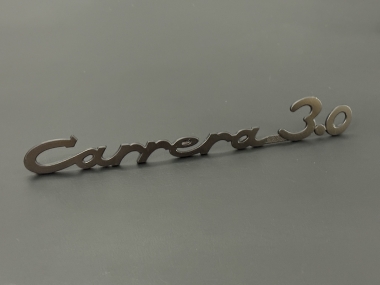 Original Porsche Carrera 3.0 -Plakette schwarz 