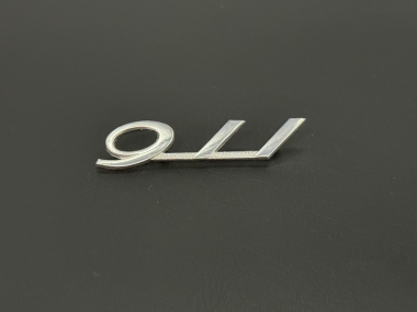 Original Early "911"-Armaturenbrett-Plakette silber 