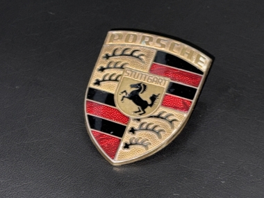 Original OLD STOCK Porsche 911, 912,924, 944,928 Plakette , Deckelwappen 
