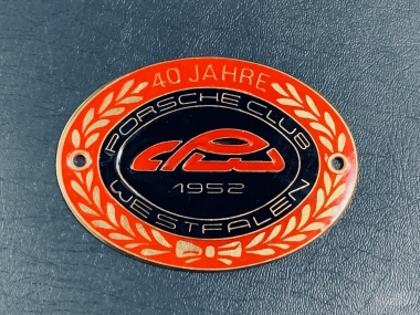 Original Porsche Club Westfalen badge -40 years 