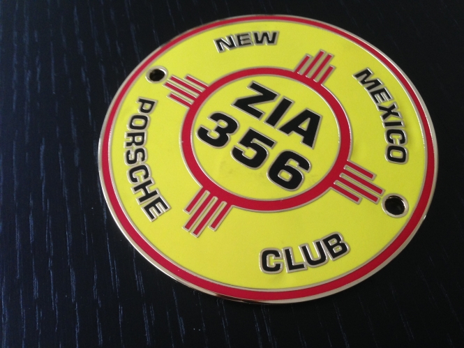 Original PORSCHE 356 CLUB NEW MEXICO USA Plakette 