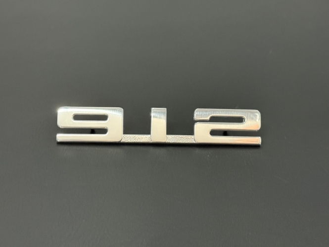 Original Early "912"-Plakette "silber" 