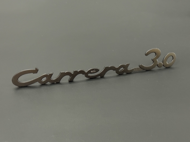 Original Porsche Carrera 3.0 -Plakette schwarz 
