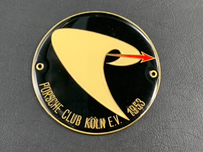 original historical Porsche Club Köln E.V 1953 badge 