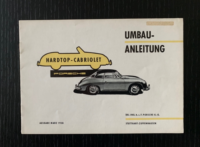 Original Umbau-Anleitung 356 Cabrio -1958 
