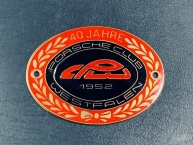 Original Porsche Club Westfalen "40 J."  Plakette 