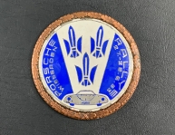 original Porsche Rallye Wiesbaden badge 1953 