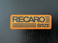 Original RECARO Sticker "orange-RECARO Sitze"" 