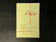 Original Porsche 356 B Roadster user manual from - printed 06/1961 